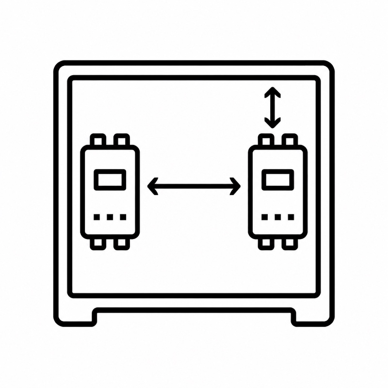 control cabinet clearance icon