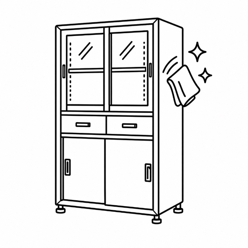Medical Storage Cabinet Clean Surface Icon