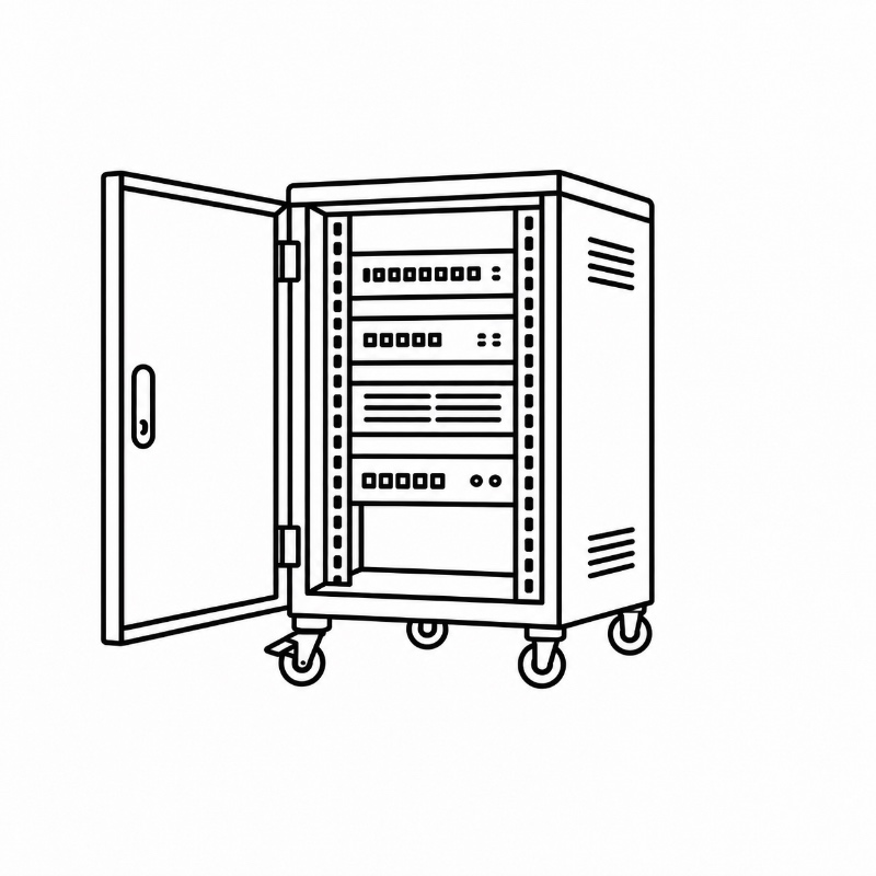 Network Server Rack Cabinet Access & Mobility