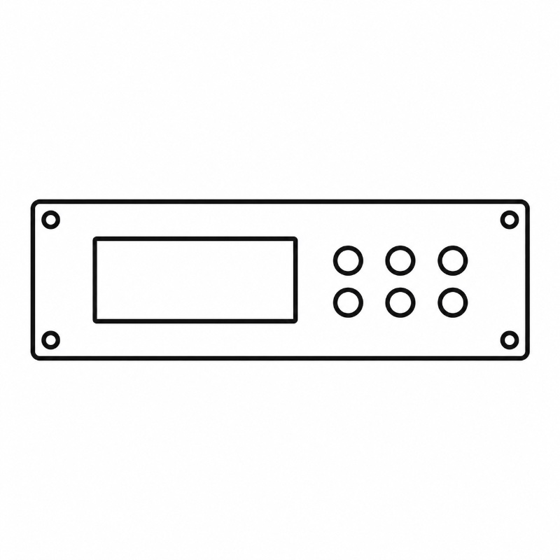 Custom Metal Front Panel Display & Control Cut-outs