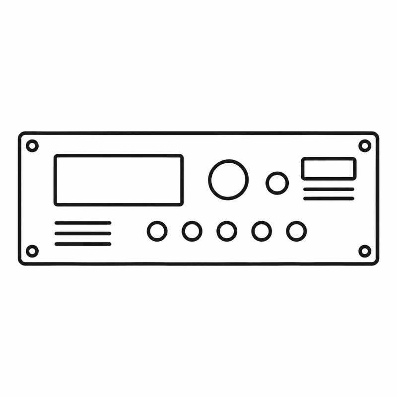 Custom Metal Front Panel Finish & Marking Areas