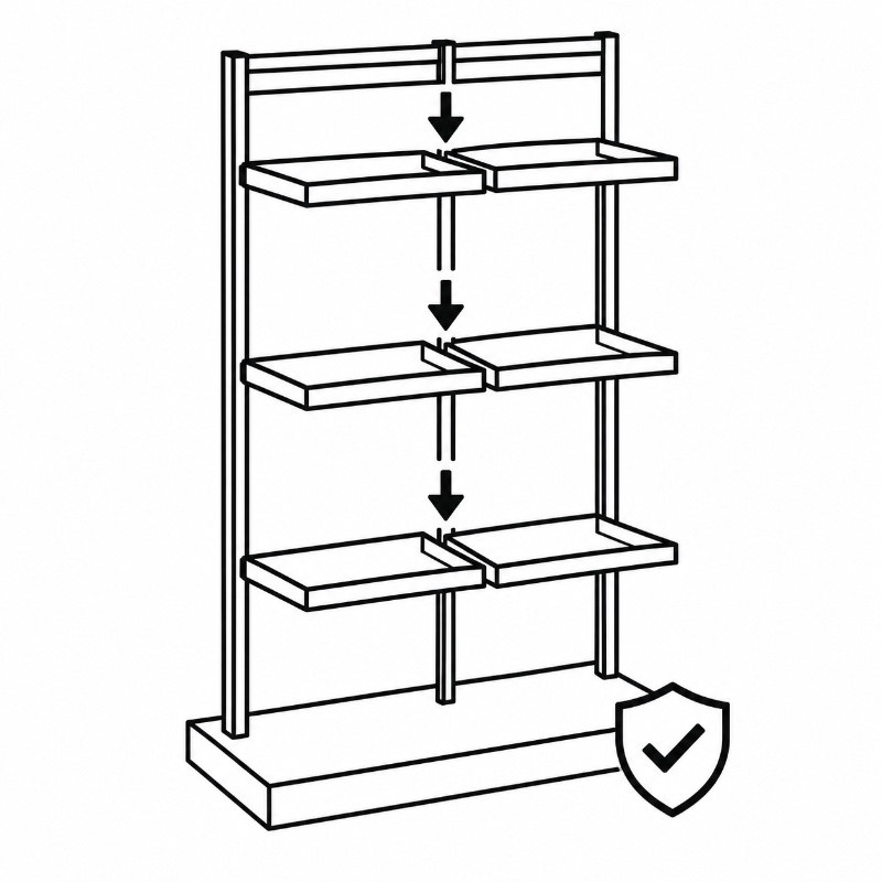 Metal Clothing Display Rack Structural Stability