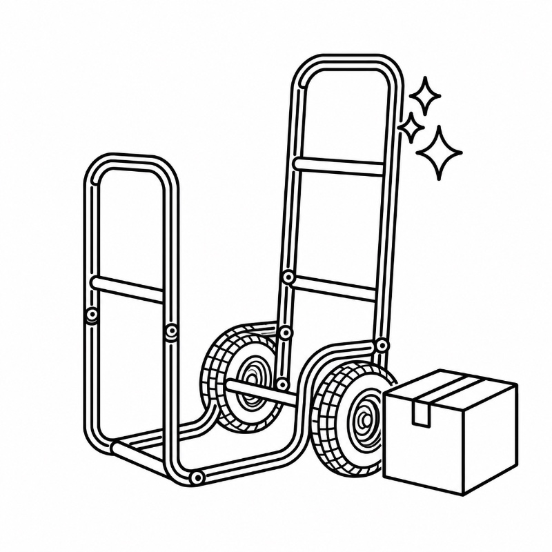 Metal Firewood Cart Frame, Finish & Packaging